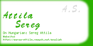 attila sereg business card
